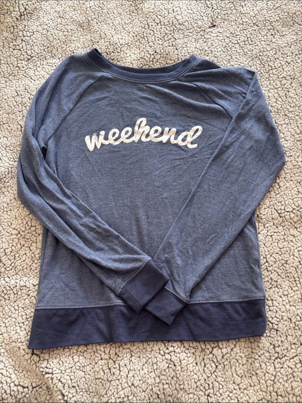 Grayson Threads Heathered Blue Crewneck Pullover